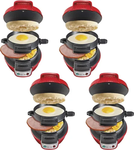 Miniatura 10 de Hamilton Beach Máquina para Sándwiches de Desayuno con Anillo para Cocinar Huevos, Ingredientes Personalizables, Perfecto para Muffins Ingleses