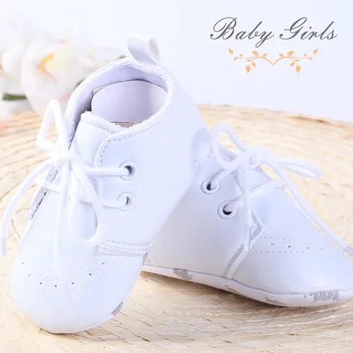 Miniatura 4 de Booulfi Conjunto de botines para bebé recién nacido para bautizo, bautizo, zapatos y calcetines