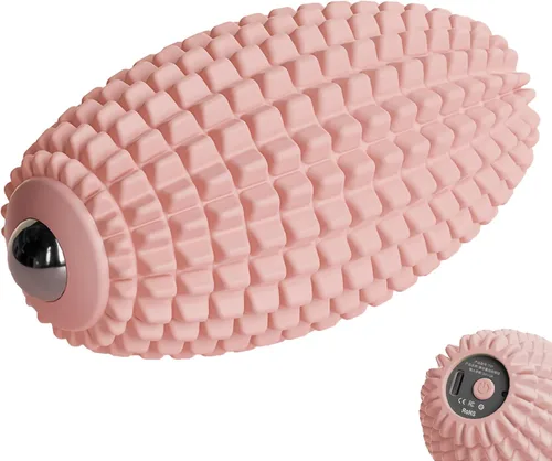 Miniatura 9 de Bola de masaje vibratoria para fascitis plantar, punto de gatillo de silicona, bola de masaje miofascial, rodillo de tejido profundo para espalda