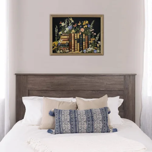 Miniatura 7 de Flores y libros, rompecabezas para adultos de 500 piezas, rompecabezas de madera, lluvia de ideas para adultos y decoración del hogar, ideal