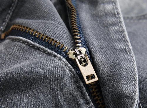 Miniatura 7 de Jeans elásticos ajustados para hombre, jeans ajustados rasgados para hombre, pierna recta, cómodos, cintura flexible, pantalones de mezclilla tipo