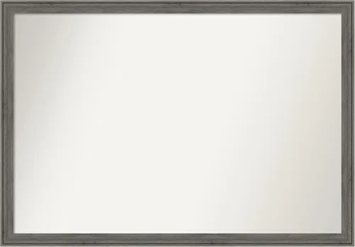 Miniatura 210 de Amanti Art Espejo personalizado, espejo de baño gris plomo a rayas, espejo de pared o espejo de tocador de baño sobre el fregadero