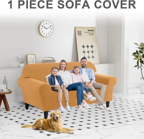 Miniatura 231 de Funda para Sofá de Terciopelo, Fundas Elásticas para Sofá para Funda Principal Separada/Respaldos y Cojines de Asiento, Funda para Sofá, para Fundas