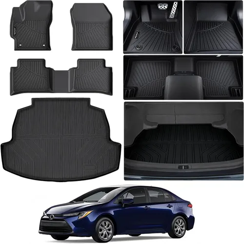 Miniatura 29 de Alfombrillas para Toyota Camry 2011-2017, primera y 2da fila, forro de carga TPE para todo tipo de clima, alfombrillas de coche para accesorios Camry