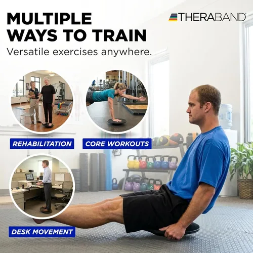 Miniatura 6 de Tablas de equilibrio THERABAND para rehabilitación, mejora de la postura, equilibrio y entrenamiento de estabilidad