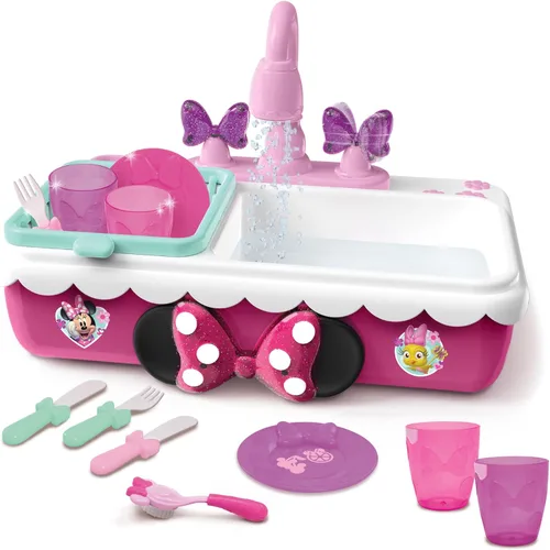 Miniatura 4 de Juego de fregadero mágico de ayudantes felices de Minnie, fregadero de simulación que funciona, juguetes para niños a partir de 3 años de Just Play