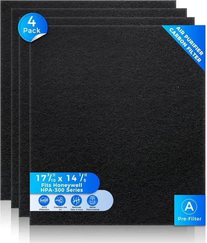 Paquete de 4 purificadores de aire HRF-A300 pre HEPA para Honeywell HPA300, compatibles con las series HRF-AP1 y HPA300, prefiltro lavable para