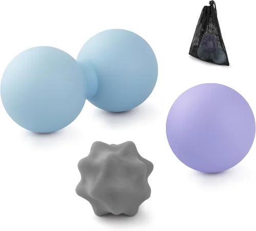 Miniatura 10 de Bolas grandes de lacrosse de masaje de silicona para liberación miofascial, masaje de tejido profundo de yoga, terapia de punto de activación
