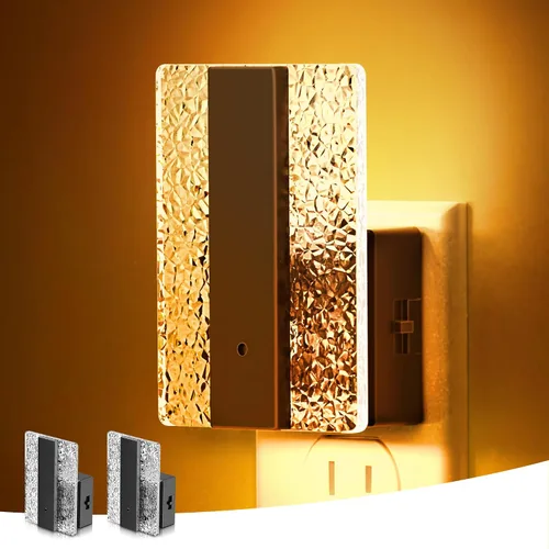 Miniatura 9 de L LOHAS LED - Luces nocturnas enchufables en la pared, paquete de 2 luces nocturnas con sensor de crepúsculo a amanecer, luces nocturnas LED