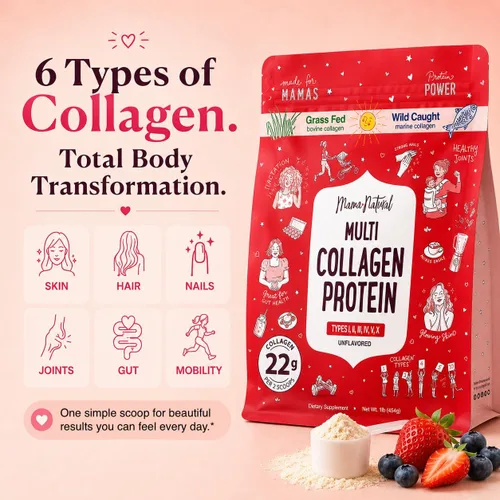 Miniatura 2 de Polvo de proteína de colágeno múltiple tipo I II III IV V X – Sin sabor e hidrolizado 16 onzas en polvo de péptidos de colágeno puro – Carne de res