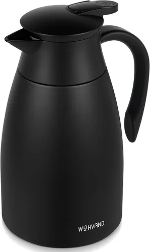 Miniatura 11 de Jarra de café de 34 onzas aisladas, jarras de café de acero inoxidable para mantener el calor, jarras térmicas a prueba de polvo para fiestas
