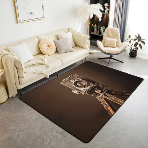 Miniatura 10 de Alfombra temática de fotografía, alfombra de película fotográfica vintage, para niños, adolescentes, mujeres, hombres, cámara antigua, para Multi 08