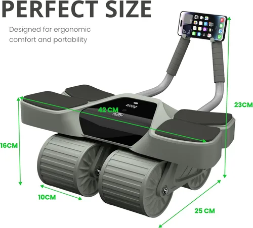 Miniatura 5 de 2026 New 4-Wheel Abdominal Roller with Elbow Support : Latest Upgraded High-Performance Exercise Machine With Automatic Rebound, Multi- layered