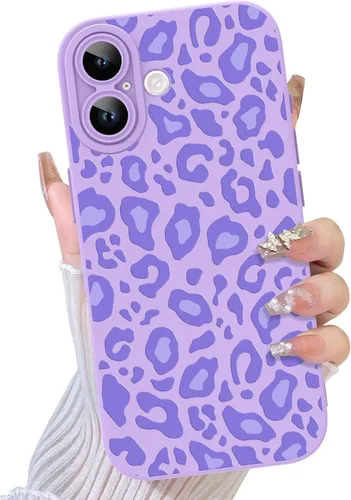 Miniatura 82 de TEAUGHT Compatible con iPhone 11 Funda con patrón lindo estampado de leopardo negro guepardo + protector de pantalla a prueba de golpes, funda