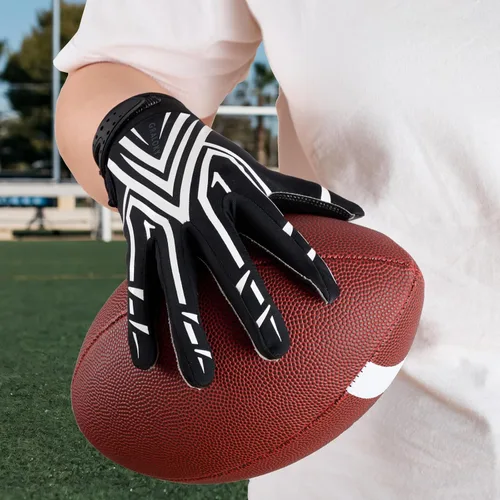 Miniatura 5 de Guantes de fútbol Graloky para hombres, mujeres y niños, guantes de fútbol juvenil, guantes de palma ultra adhesiva de silicona con agarre pegajoso