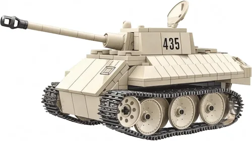 Miniatura 2 de General Jim's Serie Militar WW2 Bloques de construcción - Ejército alemán Leopardo VK-1602 Reconocimiento Batalla Tanque Bloques de Construcción