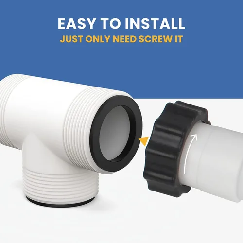Miniatura 5 de Reemplazo del conector T de manguera de piscina de 1.5 pulgadas para Intex & Coleman sobre el suelo, se adapta a bombas de filtro, generadores