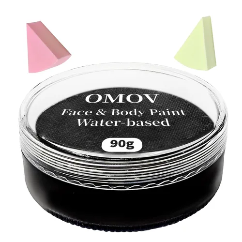 Miniatura 14 de Pintura facial roja de 4.23 oz (120 g) no tóxica, kit de pintura facial activada por agua para niños y adultos, paleta de pintura facial de gran
