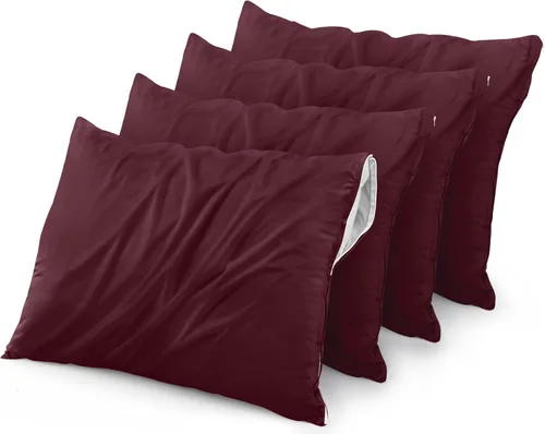 Miniatura 15 de Utopia Bedding Protector de almohada impermeable, con cremallera, paquete de 2, beige, estándar, funda de almohada a prueba de chinches, de 20 x 26