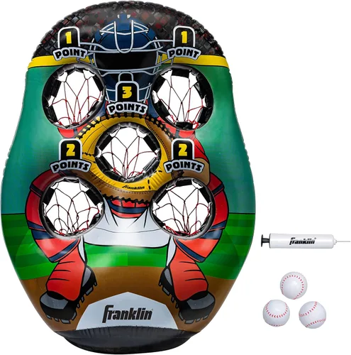 Franklin Sports Juego Inflable de Lanzamiento de Objetivo para Niños - Juego Mini de Lanzamiento - Juego de Juguete Portátil para Interiores y