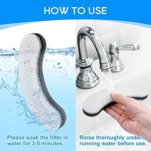 Miniatura 4 de Reemplazo de filtro de cuenco de agua para perros, filtros de fuente para mascotas para dispensador de agua para perros DF10 y DF30 (paquete de 12)