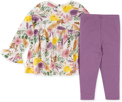 Miniatura 80 de Burt's Bees Baby Conjunto de camiseta y pantalón para bebé, túnica y leggings, 100% algodón orgánico