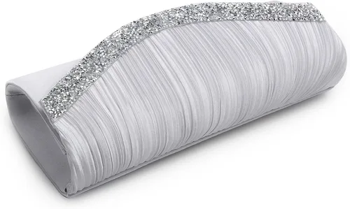 Miniatura 32 de Dasein Bolsos de mano para mujer, bolsos de noche formales con diamantes de imitación para boda, fiesta, baile de graduación, bolso elegante