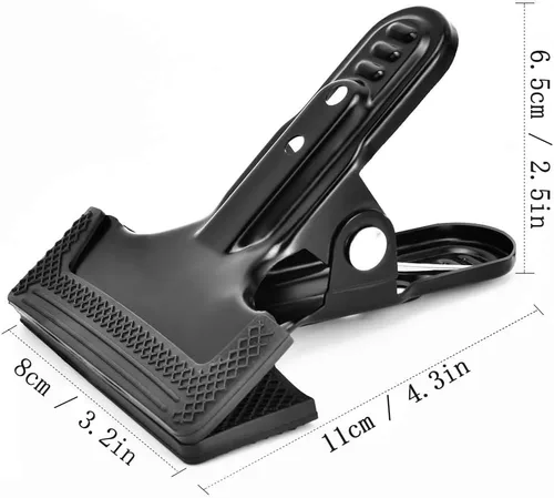 Miniatura 7 de Abrazaderas de resorte para telón de fondo, paquete de 2 clips resistentes de 4 pulgadas Soportes de fondo de fotografía, carpintería, proyectos
