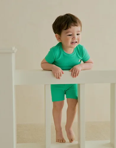Miniatura 5 de moimoln Ropa de dormir de algodón de viscosa de bambú de alta calidad 6M-5T acanalada para bebés, niñas y niños, verano fresco
