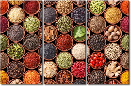 Miniatura 18 de Arte de pared con frutas y verduras, surtido de frutas y verduras frescas, lienzo, pósteres de pintura de frutas y verduras, decoración de pared, 3