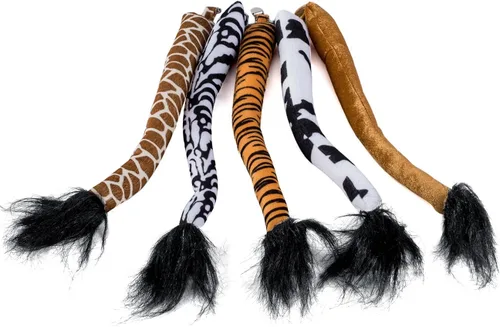 Tigerdoe Sombrero de disfraz de cola de animal, talla única, disfraz para fiestas, niños o adultos, temática de selva o safari