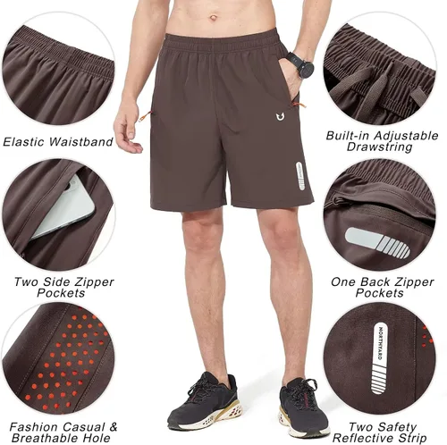 Miniatura 4 de NORTHYARD - Pantalones cortos deportivos para correr para hombres, ligeros, de secado rápido, 7, 5 o 9 pulgadas, para senderismo, deportes, gimnasio