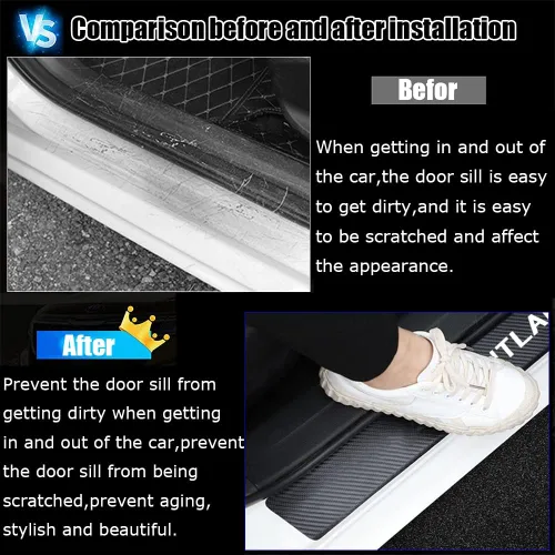 Miniatura 3 de Accesorios interiores personalizados para Mitsubishi Outlander 2014-2021 2022 2023 Outlander PHEV 2023 2024 - Borde de cuero para puerta