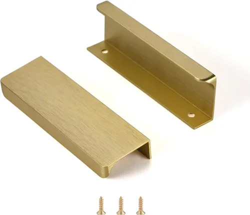 Miniatura 6 de Satanga - Tiradores de pestaña de borde para gabinetes de cocina, tiradores ocultos para cajones, manijas de puerta de montaje oculto en la parte