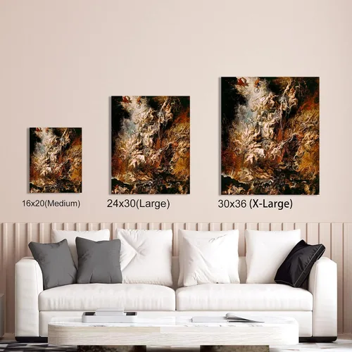 Miniatura 85 de A&T ARTWORK Campo de trigo con cipreses de Van Gogh Las reproducciones de arte clásico mundial, impresiones en lienzo giclée para decoración