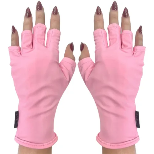 Miniatura 76 de ManiGlovz - Guantes de uñas originales con protección UPF 50+ UV Guantes de manicura de gel y guantes anti UV sin dedos para mujeres Se pueden