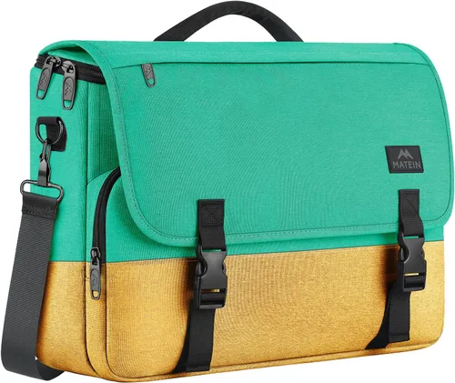 Miniatura 35 de MATEIN Bolsa tipo mensajero para hombres, mochila escolar para adolescentes, ligera de 17.3 pulgadas, maletín para laptop grande, bolsa cruzada