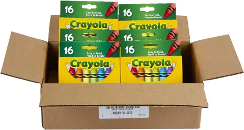 Miniatura 7 de Crayola Crayones jumbo a granel, 6 juegos de 16 crayones grandes para niños pequeños y niños, suministros escolares, regalos [Exclusivo de Amazon]