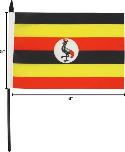 Miniatura 168 de AZ FLAG Sierra Leone Bandera de mesa 5'' x 8'' - Bandera de escritorio de Sierra Leona 21 x 14 cm - Bastón y base de plástico negro