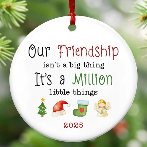 Miniatura 14 de TEEZWONDER Regalos de Navidad de Amistad para Mujeres y Hombres - Adornos de Sol de Navidad 2025 - Regalos de Vida Natural para Amigas, Adorno
