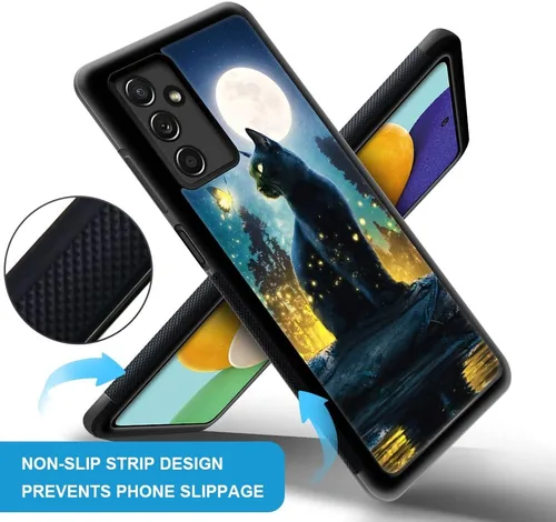 Miniatura 4 de ZHEGAILIAN Funda compatible con Samsung Galaxy A14 5G, antideslizante, de poliuretano termoplástico suave, a prueba de golpes, compatible con Gato