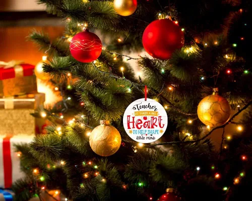 Miniatura 2 de PETCEE Adornos para Maestros Regalos de Apreciación para Maestras Adornos para Maestros para Decoraciones de Árbol de Navidad Jubilación Regalos