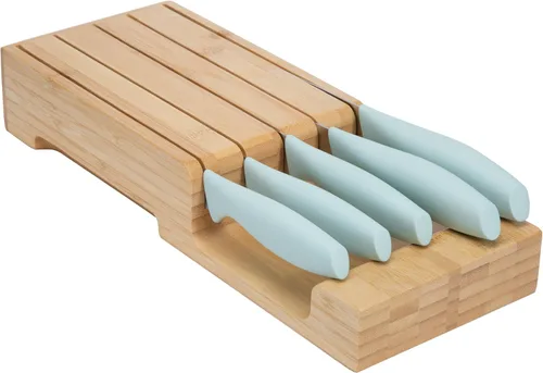 Miniatura 4 de Juego de cuchillos de cocina Tasty para cajón, cubiertos y organizador de cocina que ahorran espacio, incluye cuchillo de chef, para pan, Santoku