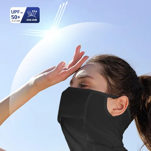 Miniatura 3 de Máscara facial con protección UV para el cuello, pasamontañas, bandana para mujer, máscara de golf