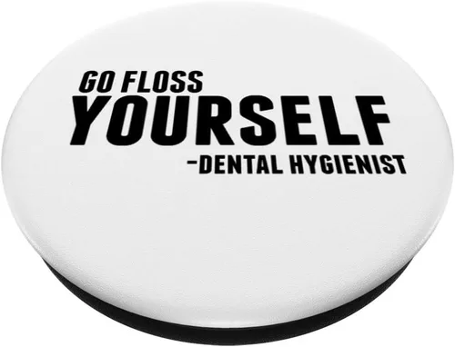 Miniatura 2 de Go Floss Yourself Funny Dental Saying PopSockets Grip and Stand for Phones and Tablets
