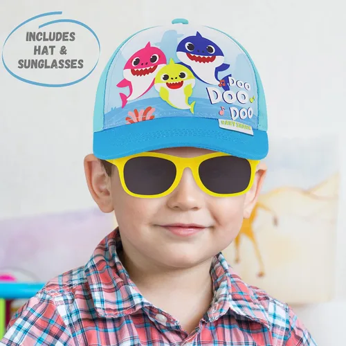 Miniatura 2 de ABG Sombrero para niños de 2 a 4 años Paw Patrol, Thomas, Baby Shark, Mickey Mouse o Batman Gorra de béisbol para niños y gafas de sol