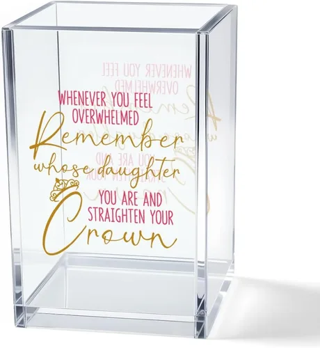 Miniatura 11 de Never Let Anyone Dull Your Sparkle - Organizador de brochas de maquillaje acrílico, almacenamiento de pinceles acrílicos para niñas, regalos