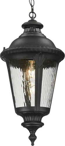 Miniatura 8 de Emliviar XE265B-M BK-SW - Lámpara de pared clásica negra de 24.4 pulgadas, color negro, para pasillo, base E26 de 60 W máximo, XE265B-M BK-SW