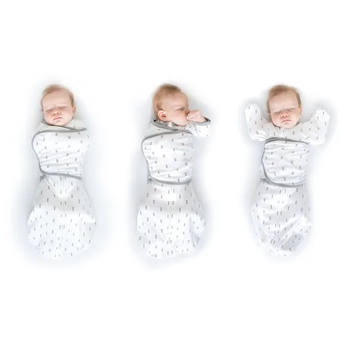 Miniatura 13 de SwaddleDesigns Saco de Envolver Omni de 6 Vías con Brazos Arriba para Recién Nacido, Más Opciones para Calmar el Reflejo de Moro, Mejora el Sueño