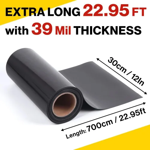 Miniatura 2 de Japard Rollo de hoja magnética de 22 x 12 pulgadas, no adhesivo, 39.3 mil de grosor, imanes flexibles para vehículos, letreros de automóvil